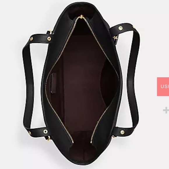 Coach Meadow Shoulder Bag In Signature Canvas-Color: Gold/Brown Black - Picture 3 of 4